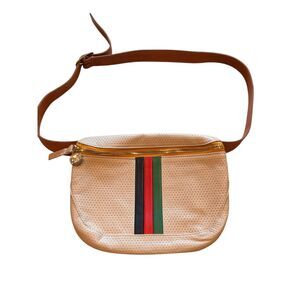 Clare V. Fanny Pack Blush Perforated Leather Belt Bag